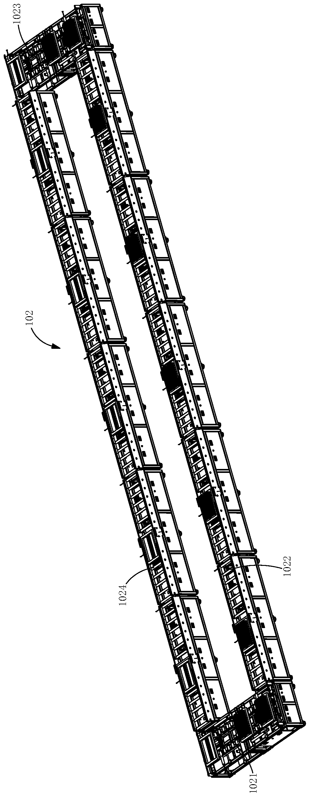 Automatic lithium battery drying line