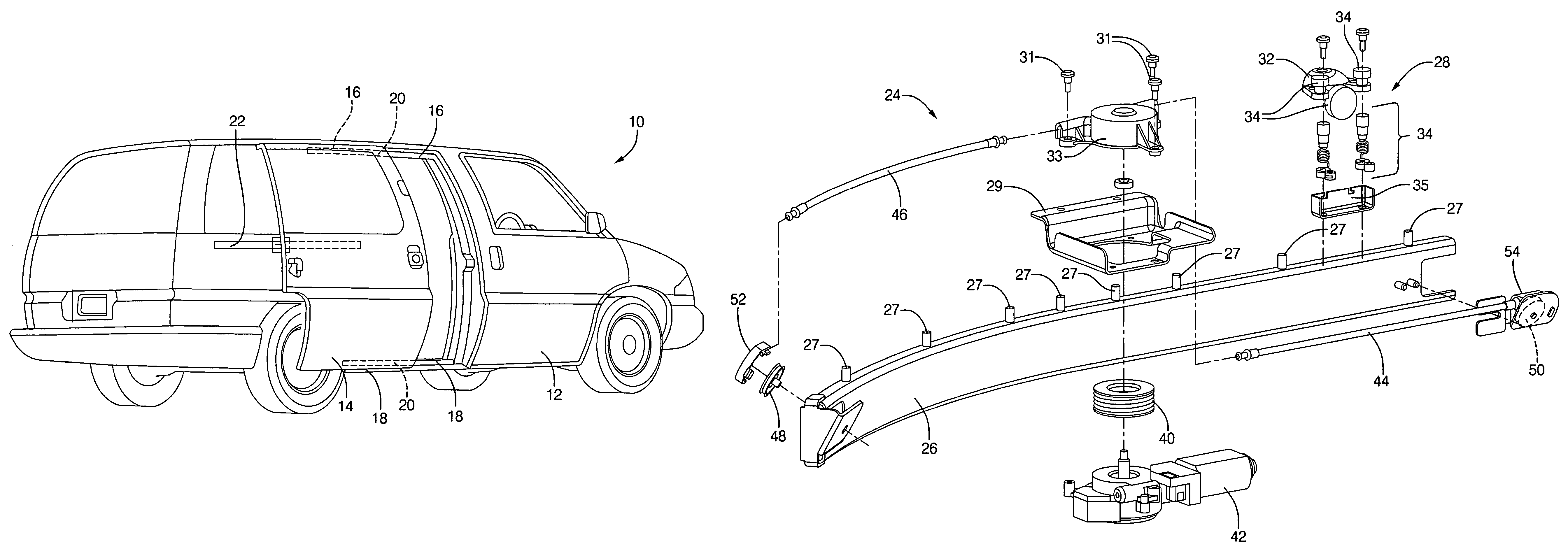 Apparatus and method for providing a modular sliding door mechanism