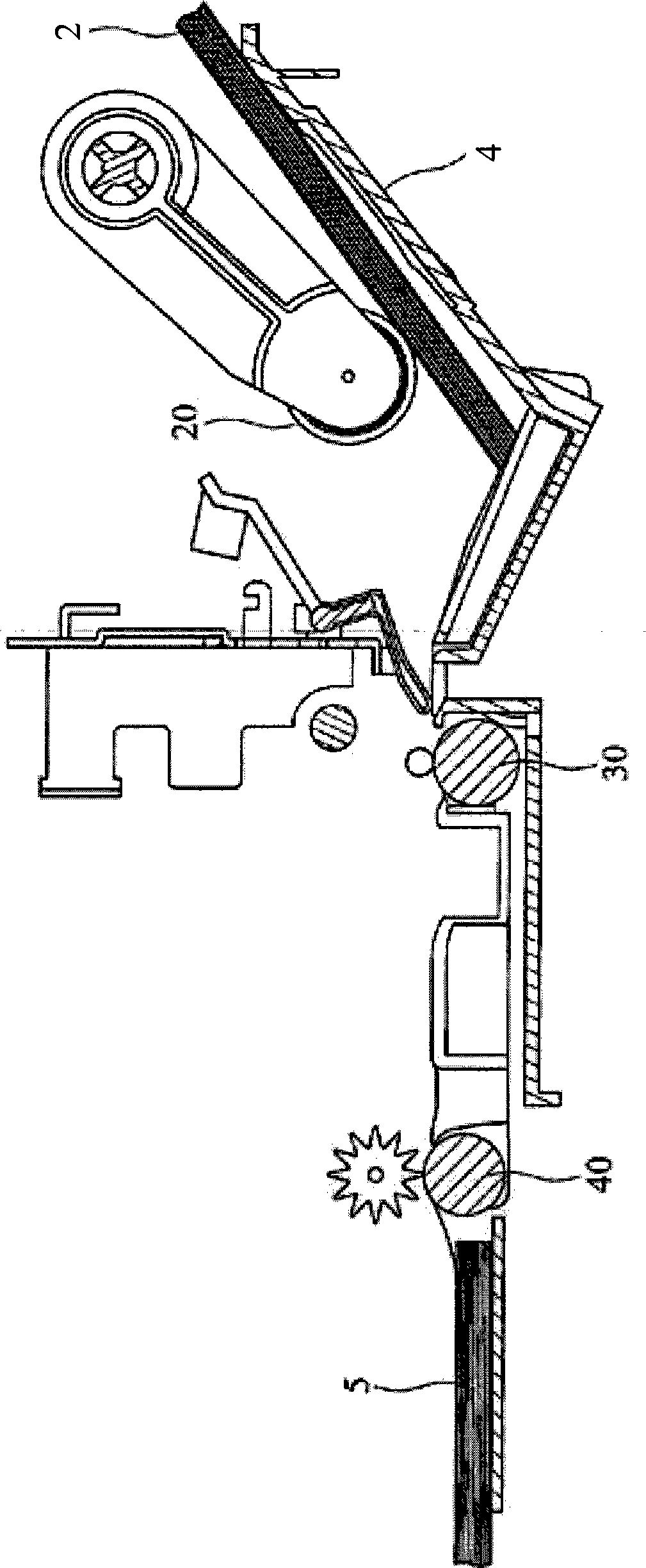 Paper stopping component and printer using the same