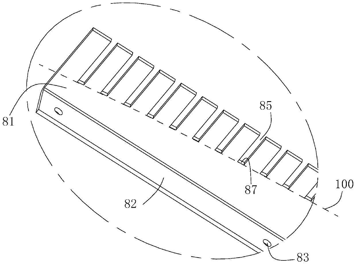 Fixed-length forming matrix warp let-off device