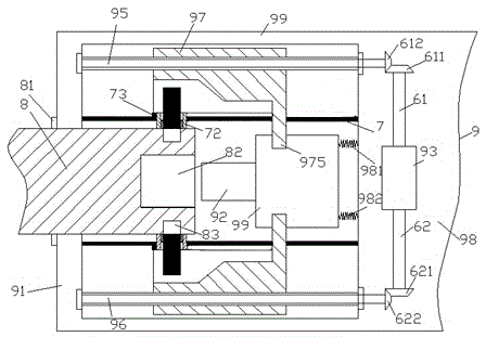 Power supply equipment interface device using bevel gear transmission