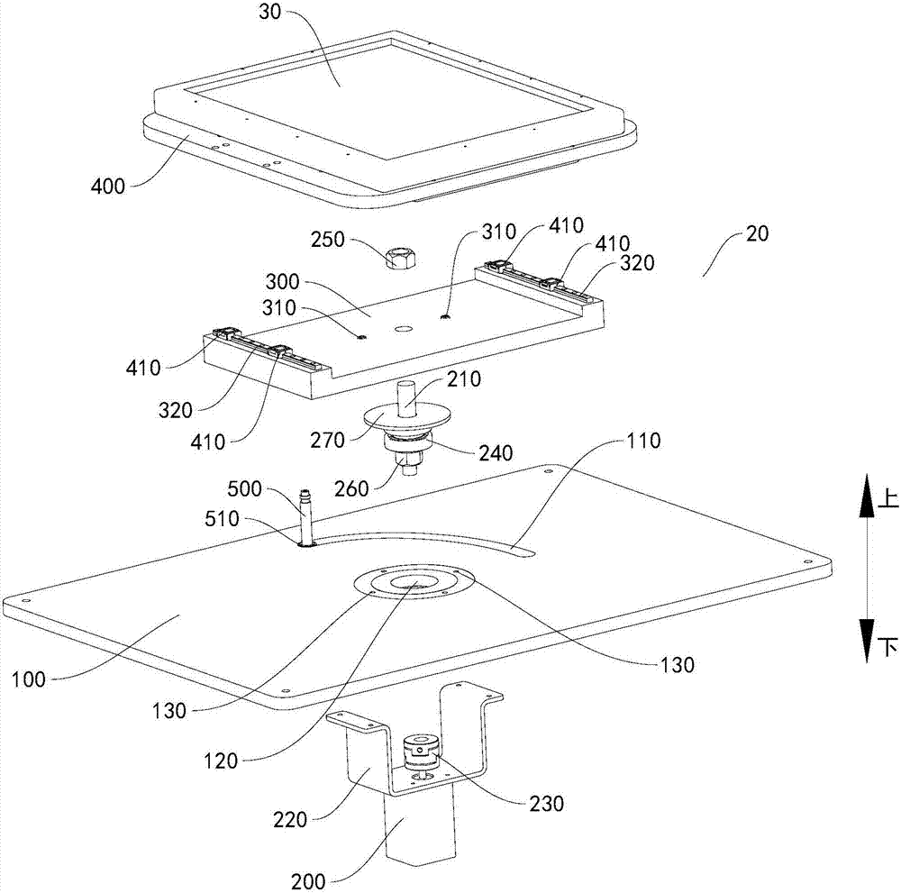 X-ray imaging device and detector deflection mechanism thereof