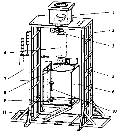 Visual experimental system for fragmentation behaviors of reactor core melts in severe accidents of sodium cooled fast reactors