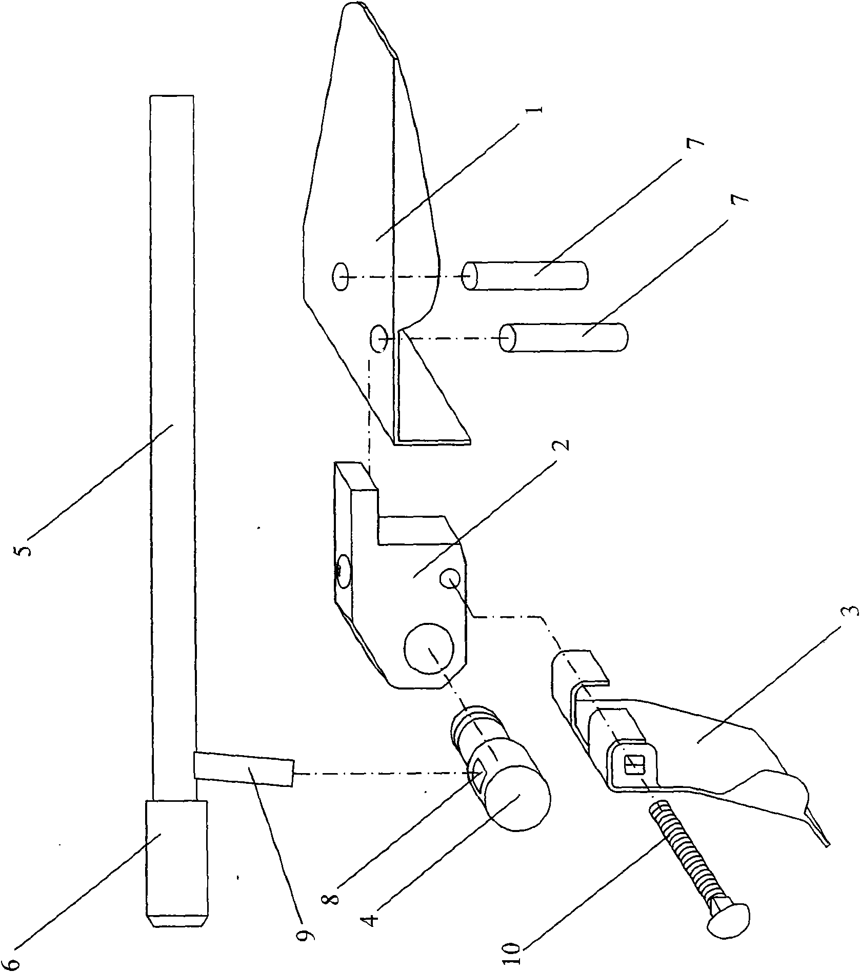 Folding steering-wheel lock