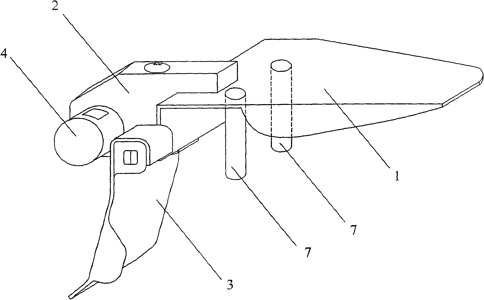 Folding steering-wheel lock