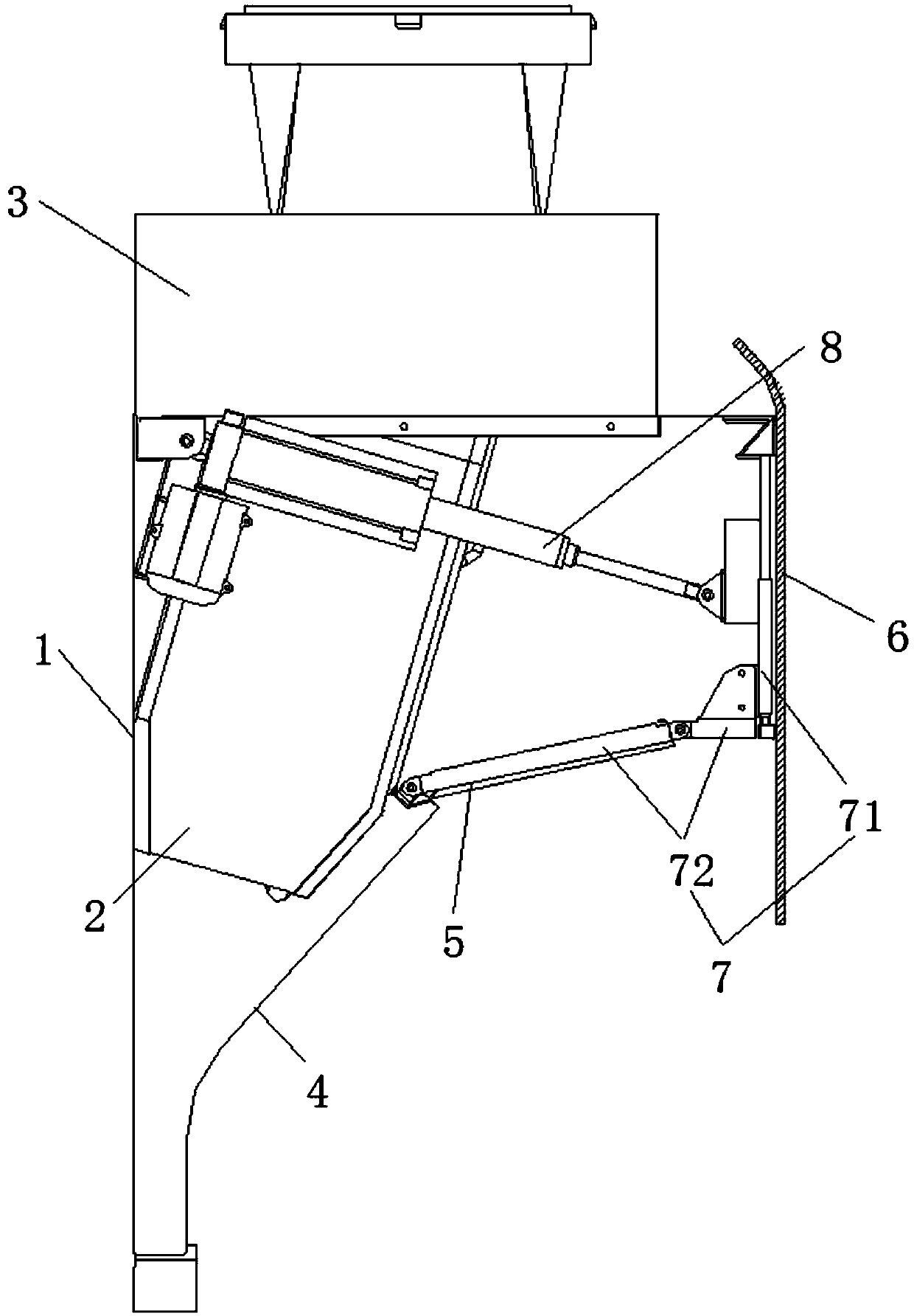 Range hood with oil screen capable of being turned to open along with smoke deflector