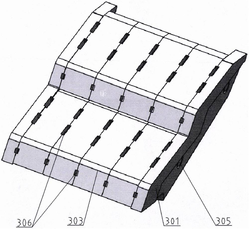 Forward pushing type household garbage incinerator grate