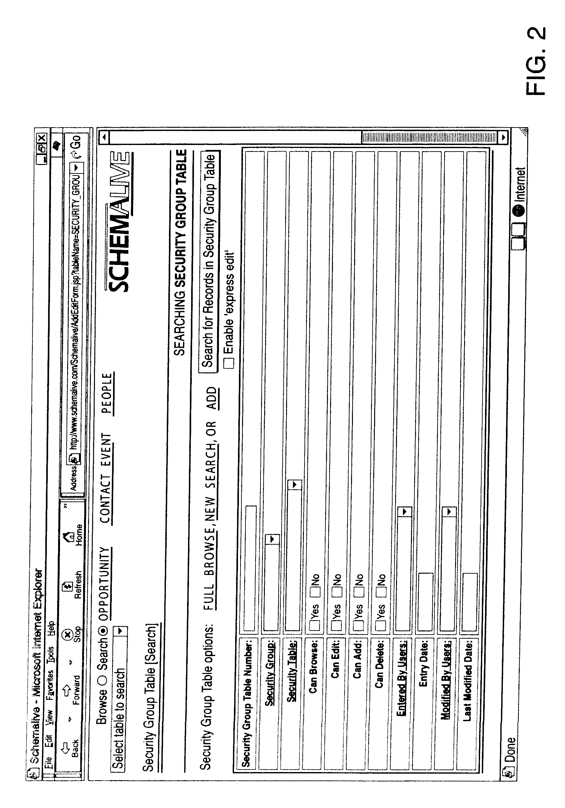 System and method for generating automatic user interface for arbitrarily complex or large databases