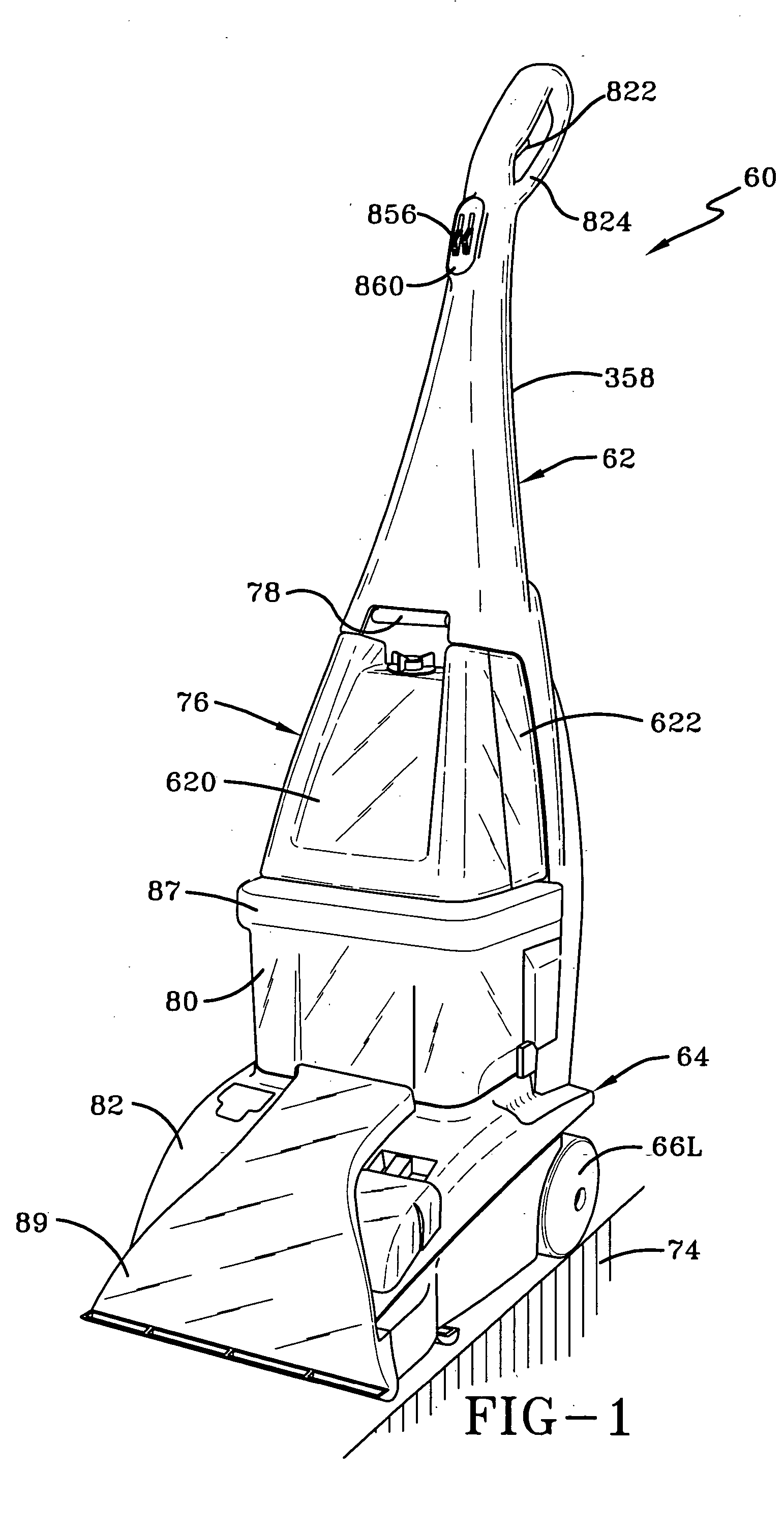 Cleaning machine for cleaning a surface