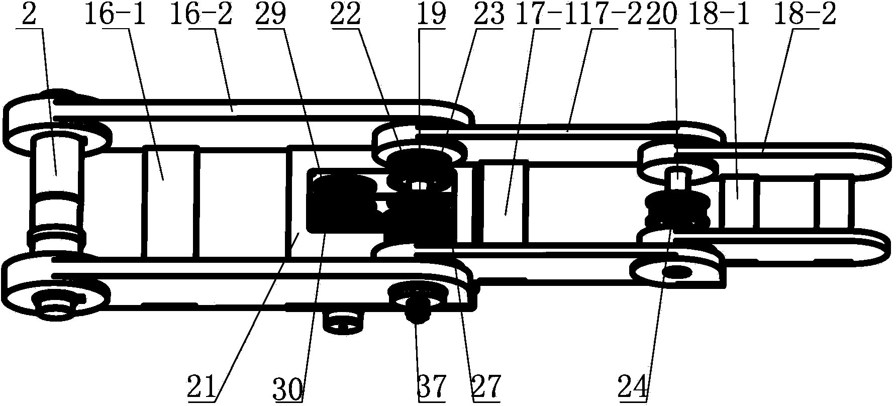 Underactuation self-adaptive capturing device capable of being folded and unfolded