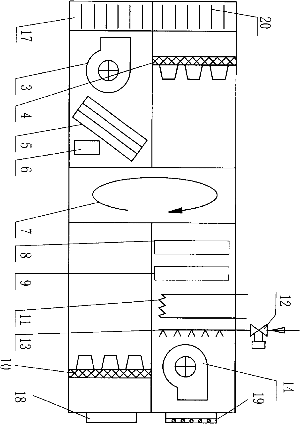 All-in-one machine for constant temperature and humidity and air processing