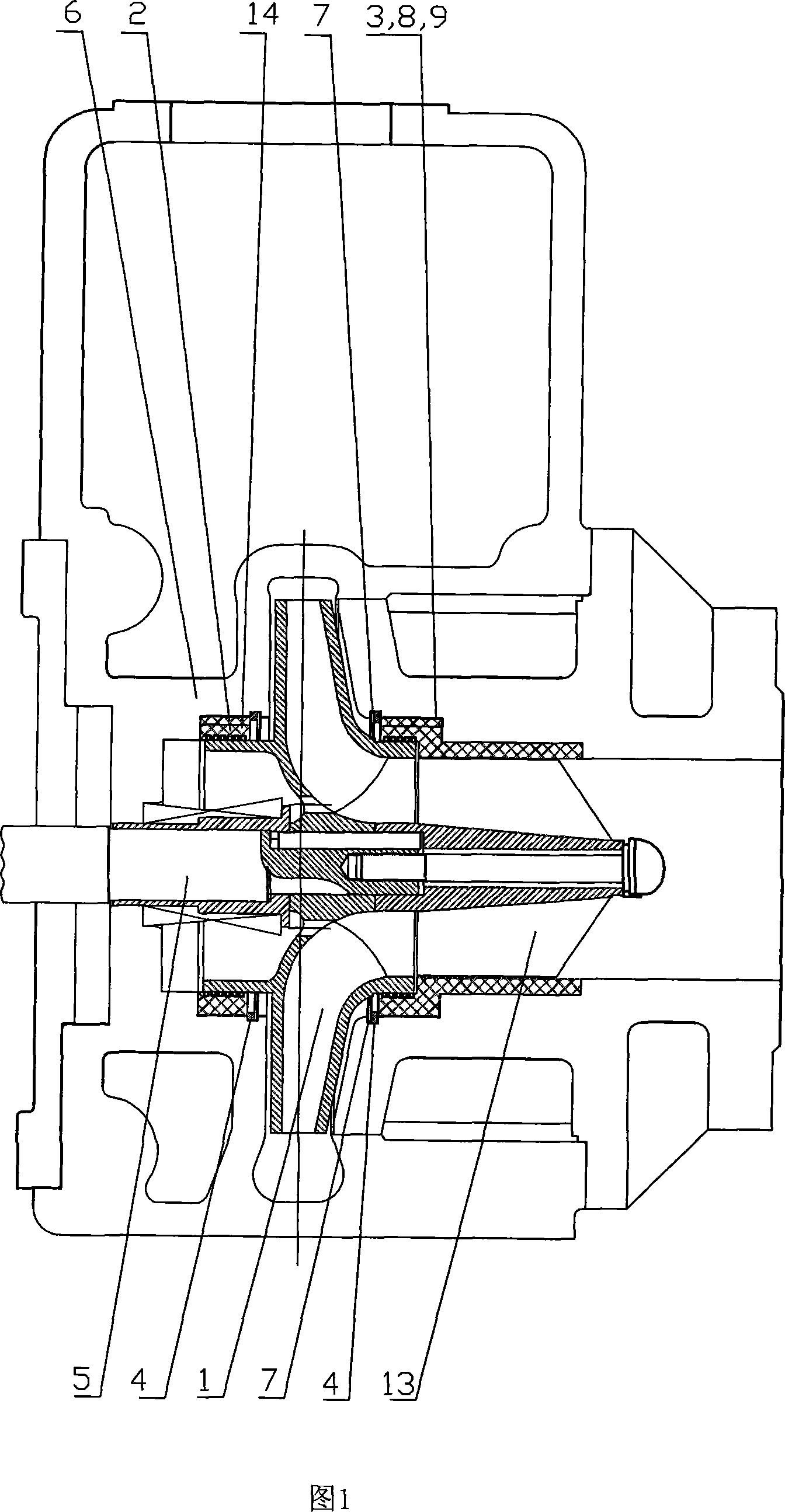 Centrifugal pump mouth ring sealing device