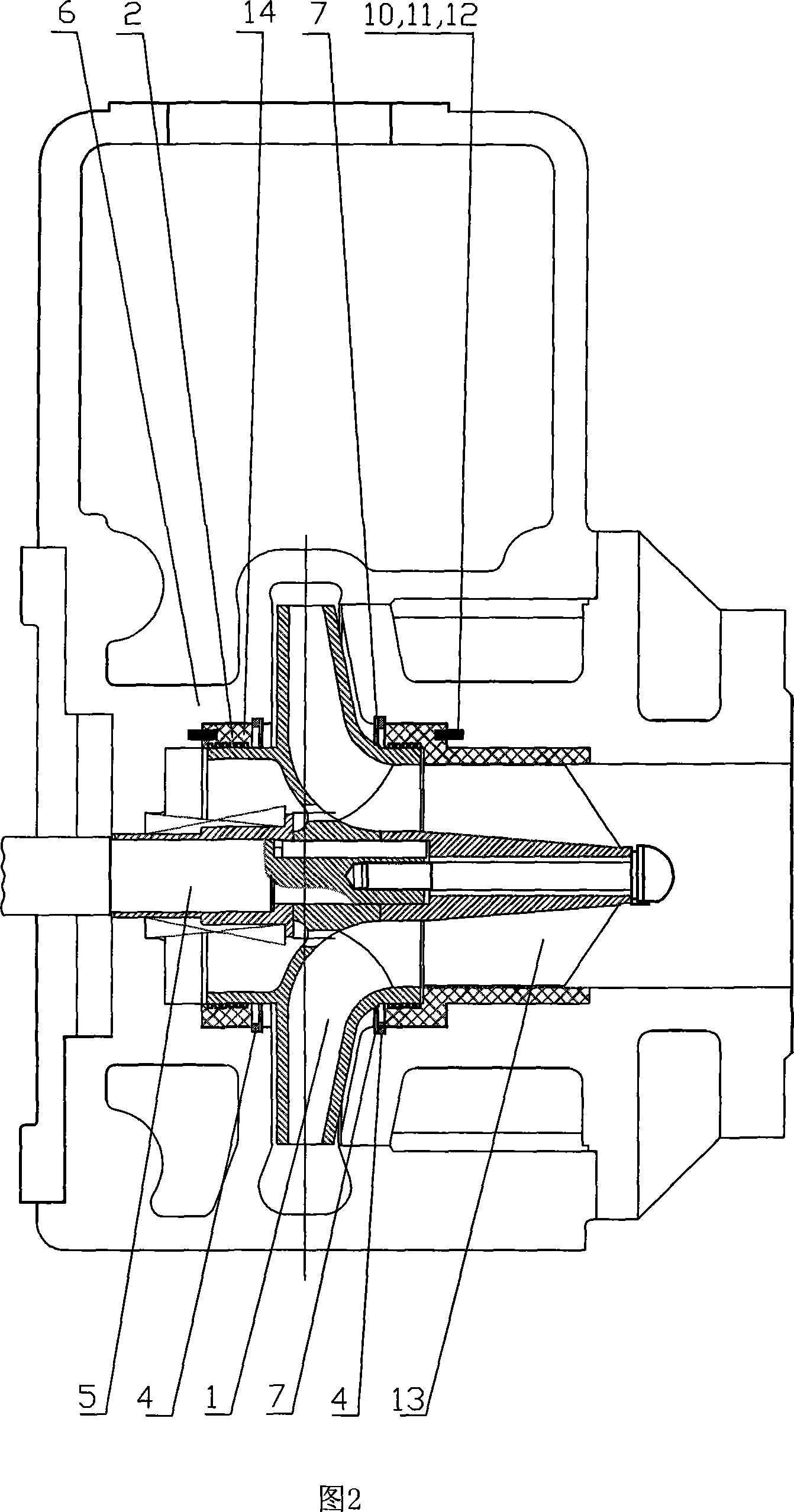 Centrifugal pump mouth ring sealing device