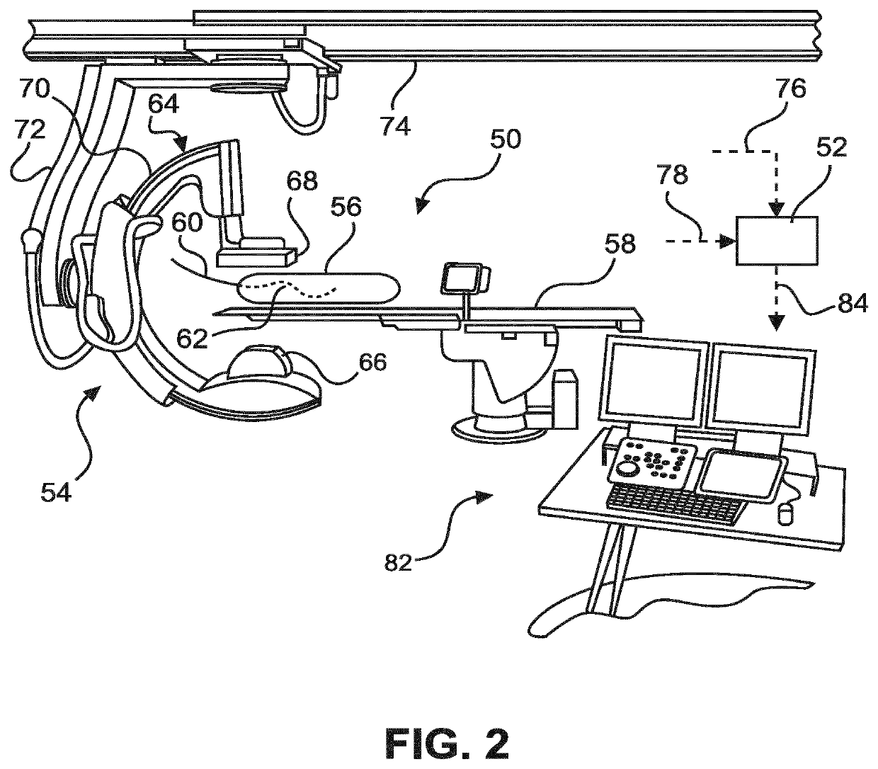 Image based guiding of an interventional device