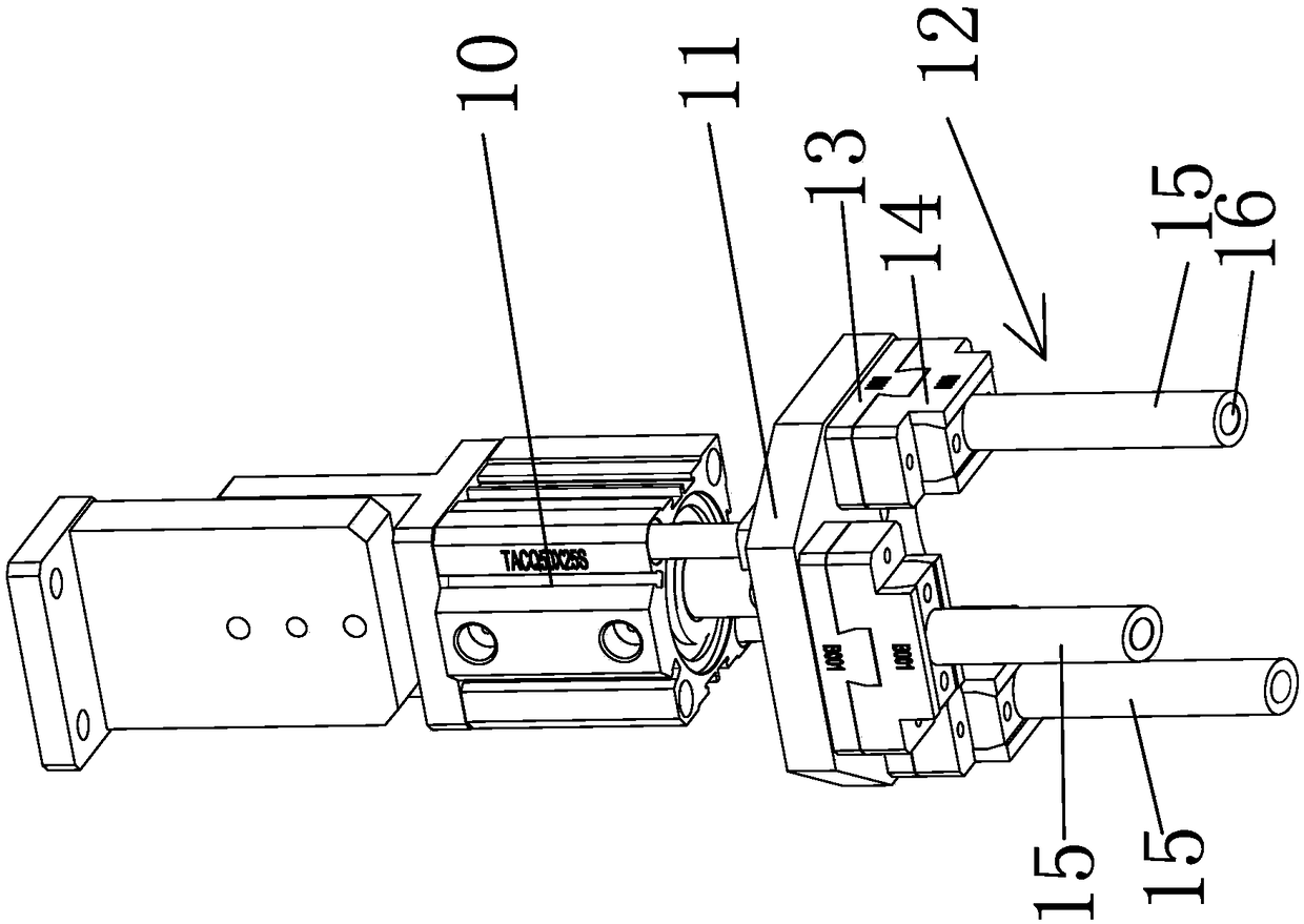 Special assemblage machine for grid assembly of heat radiator