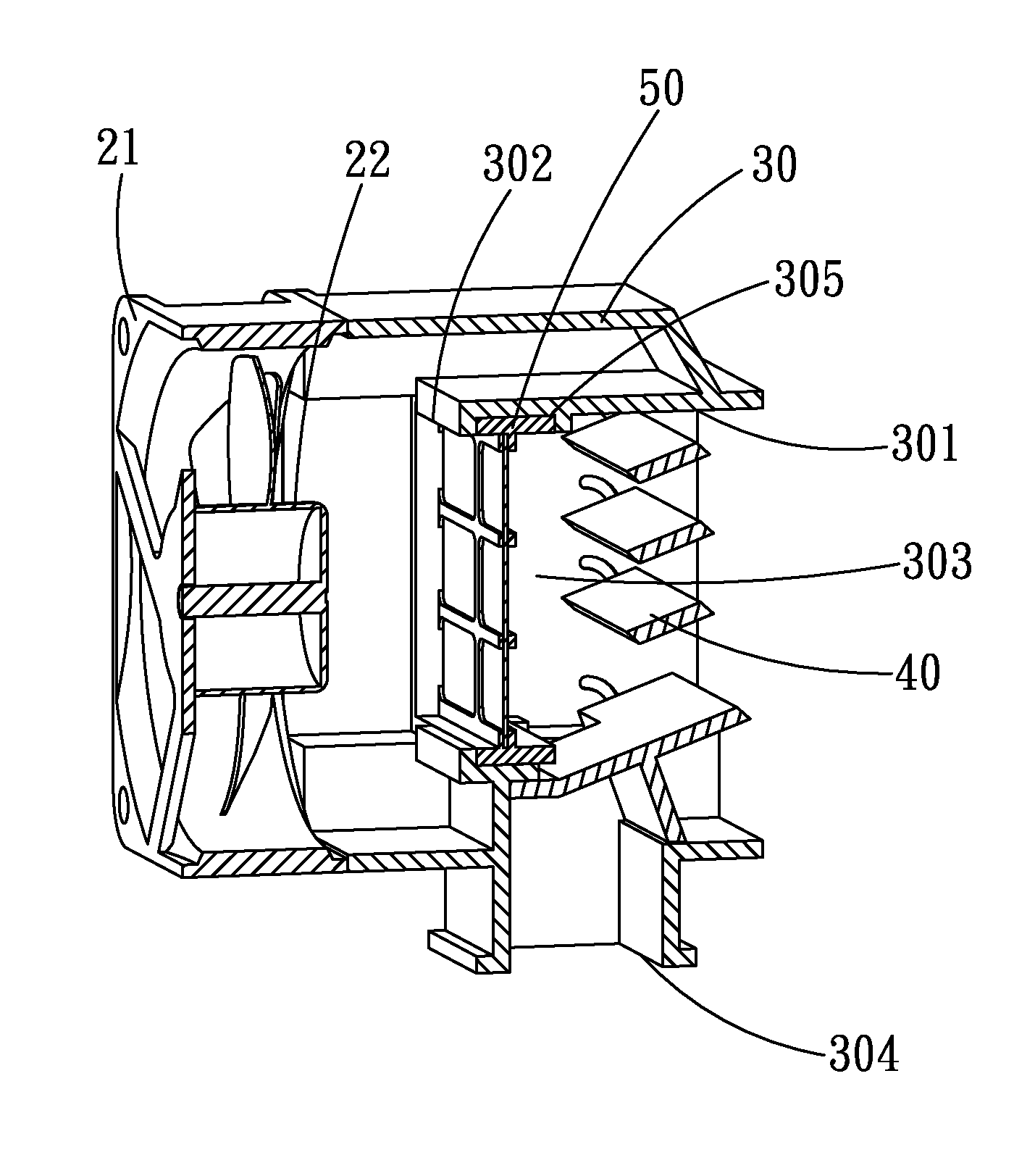 Dustproof axial-flow fan device