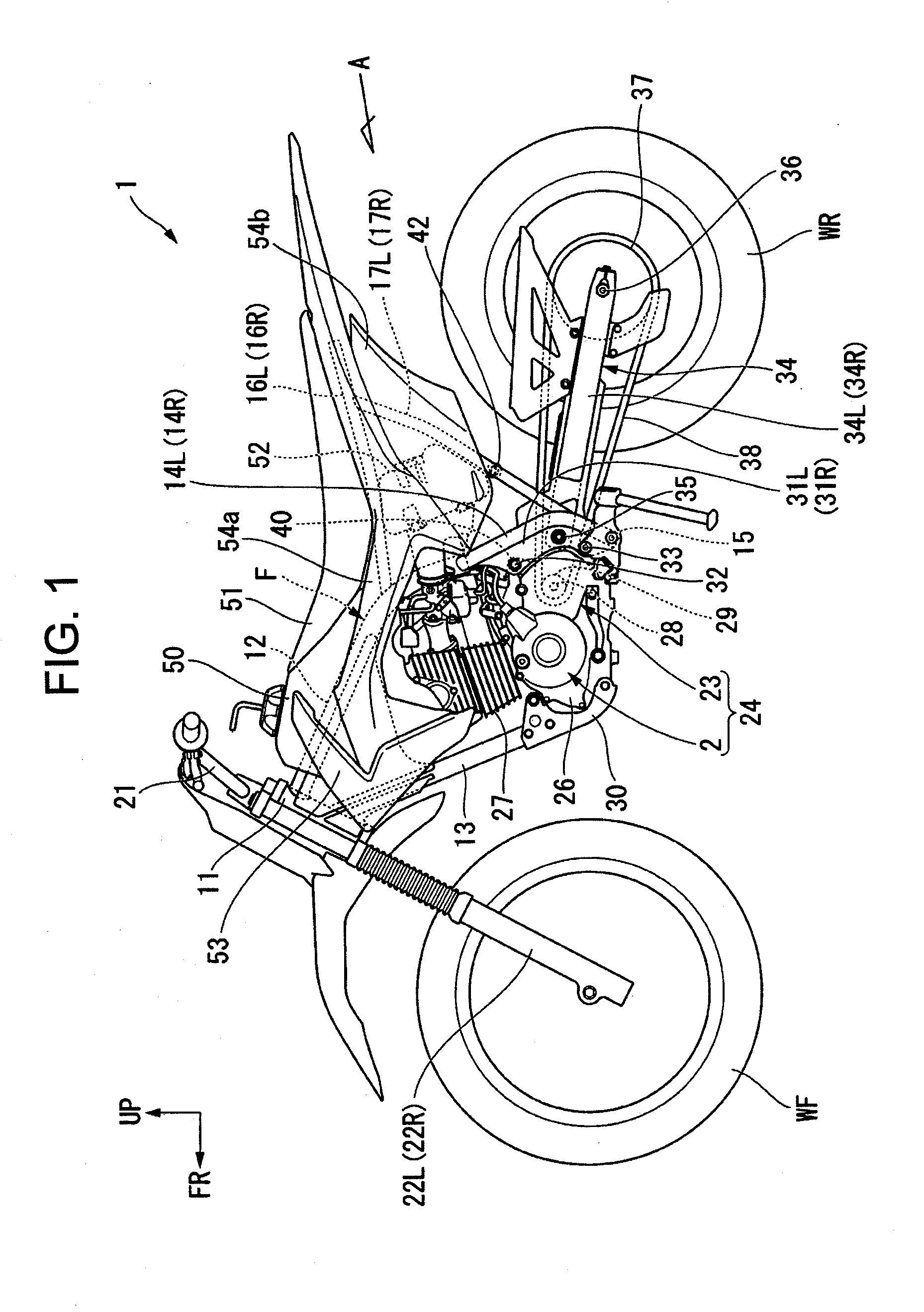 Chain drive for saddle-ride type vehicle