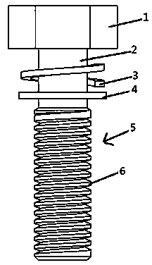 Bolt with anti-disengagement device