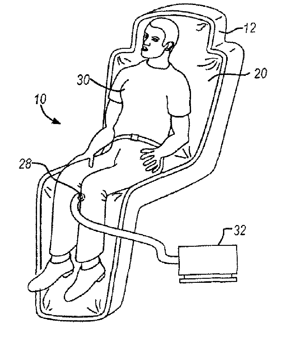 Composite shell spacecraft seat