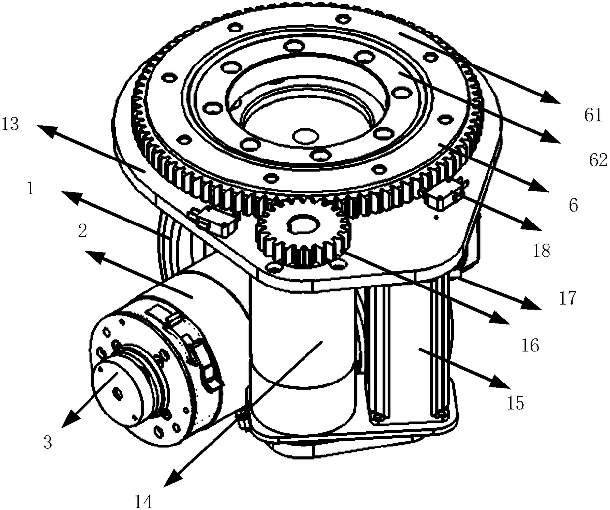 A high-precision AGV driving and steering integrated device and a control method thereof