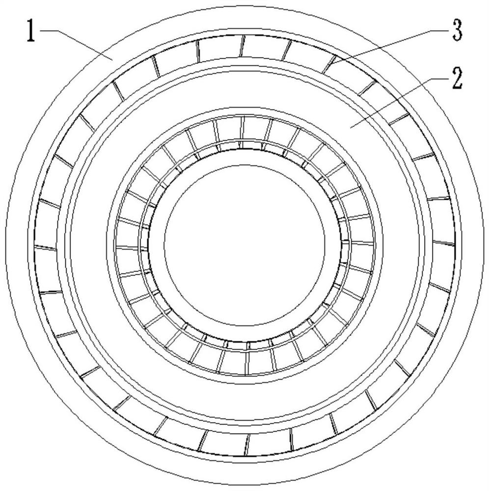 Engineering machinery hydraulic torque converter pump impeller structure