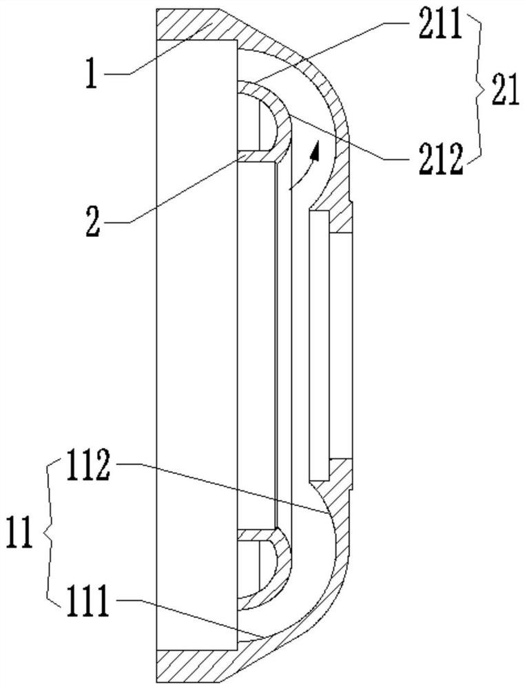 Engineering machinery hydraulic torque converter pump impeller structure