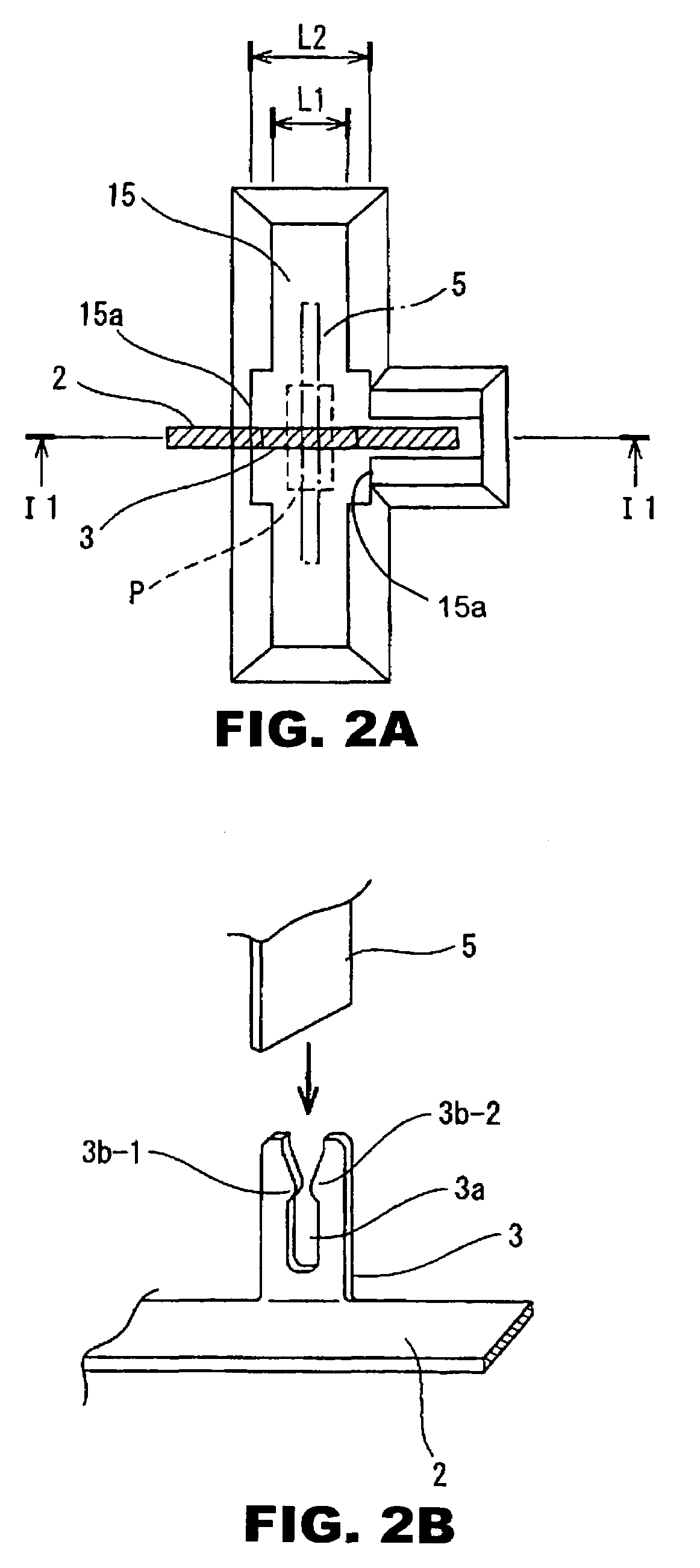 Electrical junction box having an inspection section of a slit width of a tuning fork-like terminal