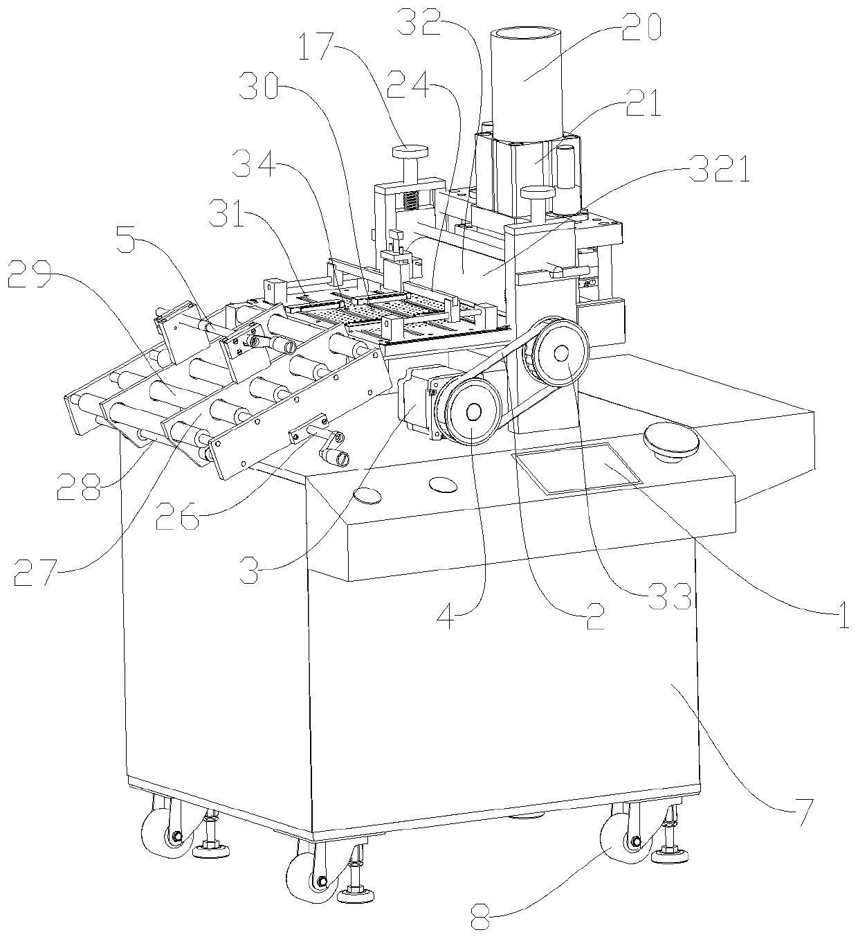 Flexible material irregular shape cutting device