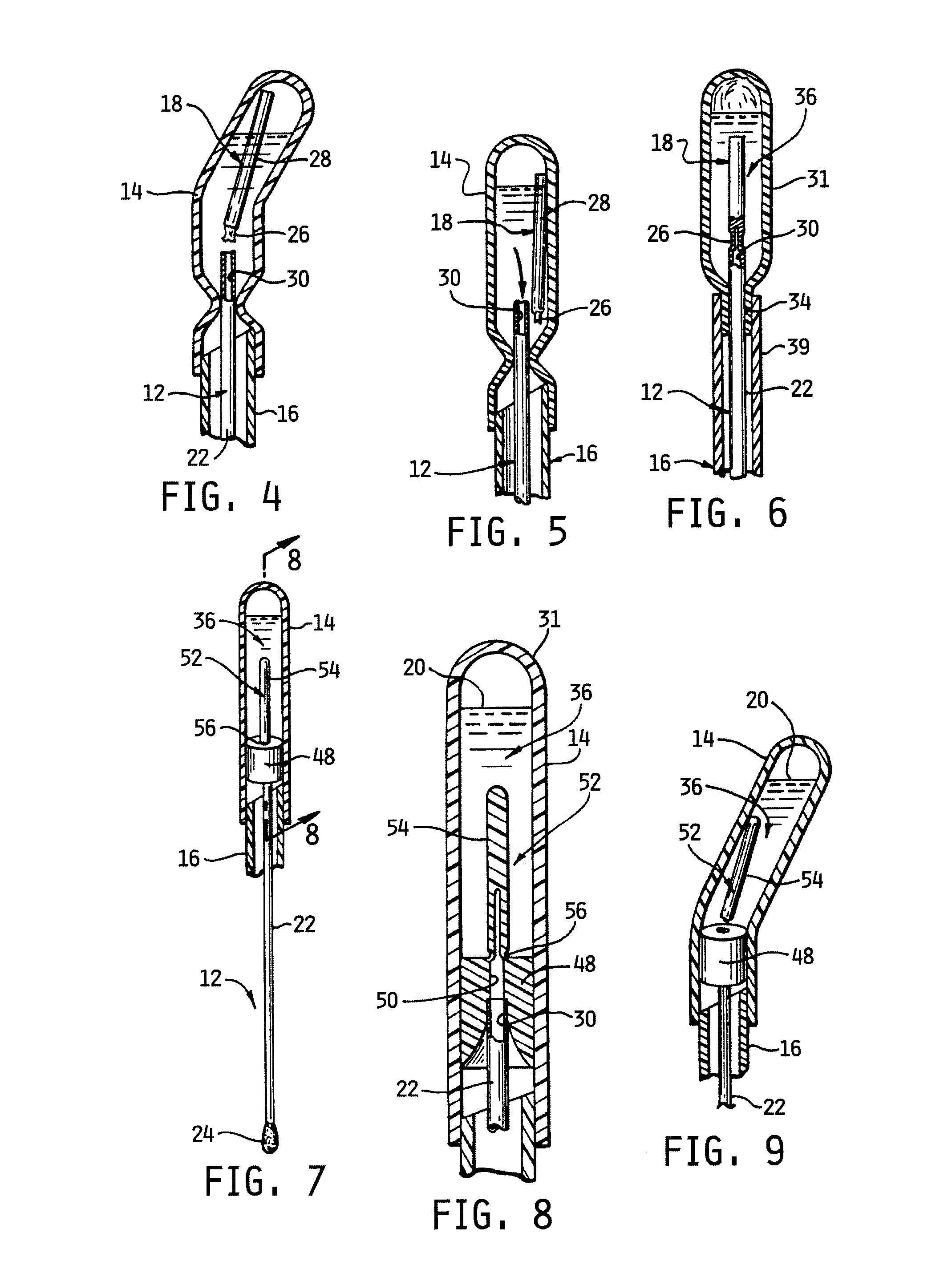 Specimen gathering device and method of use