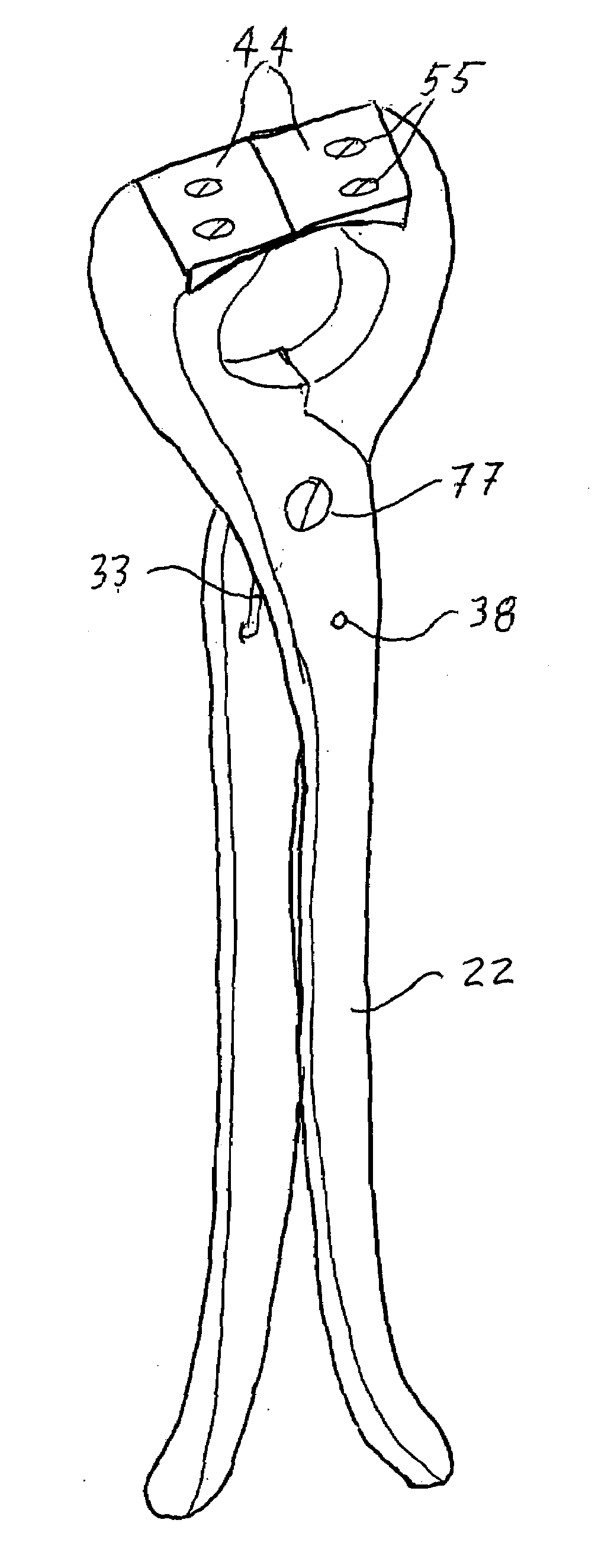 Spring biased nipper with replaceable blades