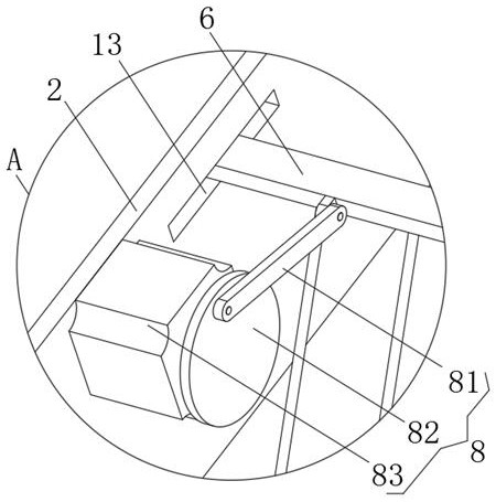 A sorting device for cutting potatoes into strips