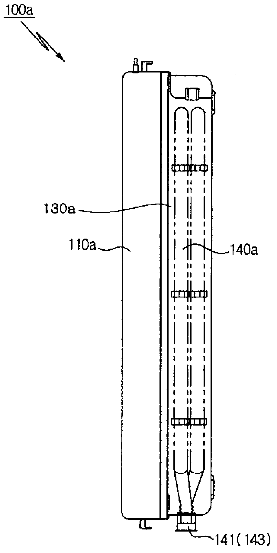 Boiler having integrated nitrogen tank and heat exchanger