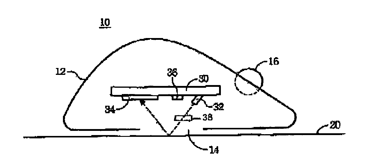 Computer input apparatus having a calibration circuit for regulating current to the light source