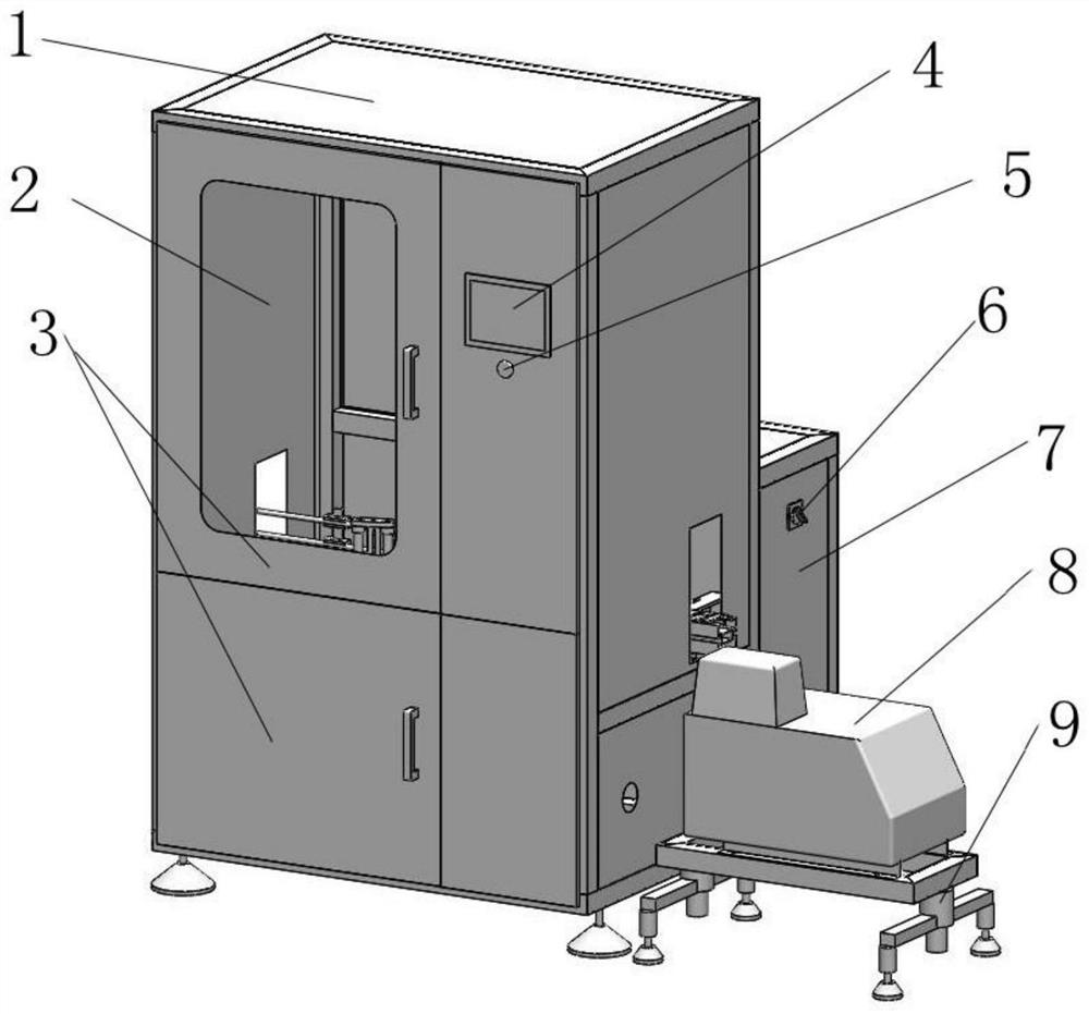 Automatic straw sticking machine