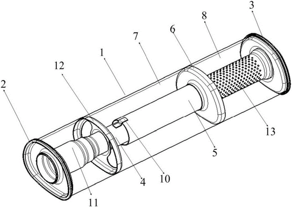 Engine exhaust system silencer