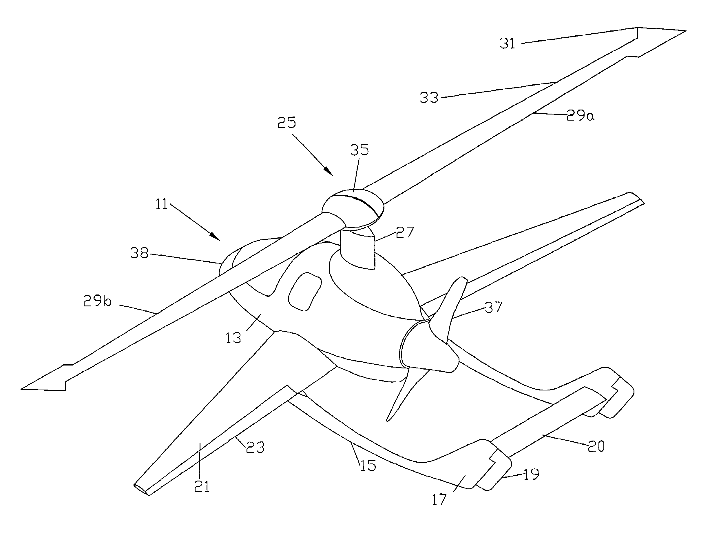 Rotor collective pitch VS Mu to control flapping and mast/rotor tilt to control rotor RPM