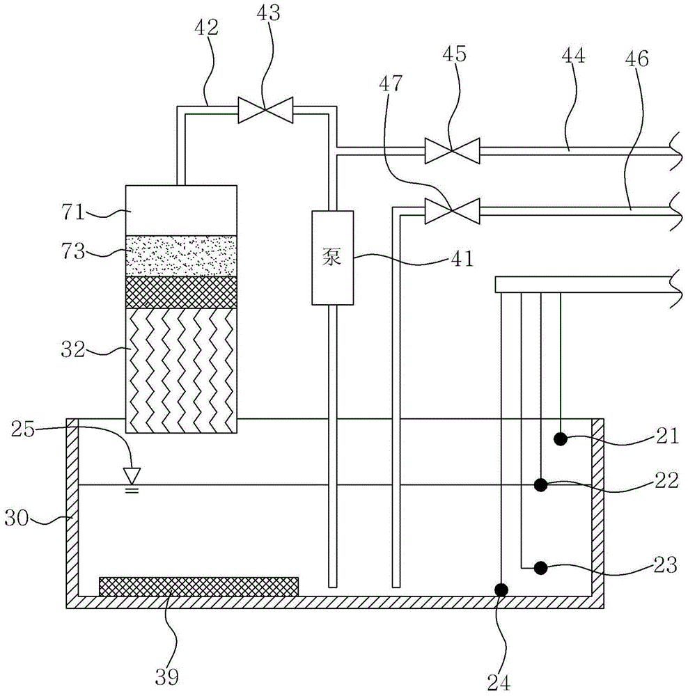 Ceiling-embedded evaporative humidifier having cleaning function