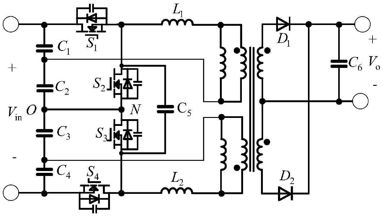 Three-level LLC converter and control method thereof