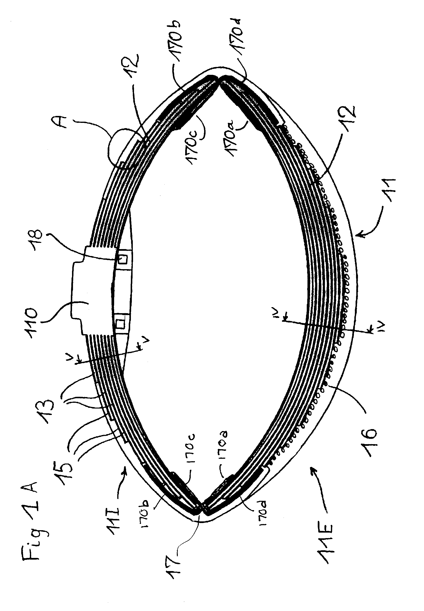 Non-pneumatic resilient tire