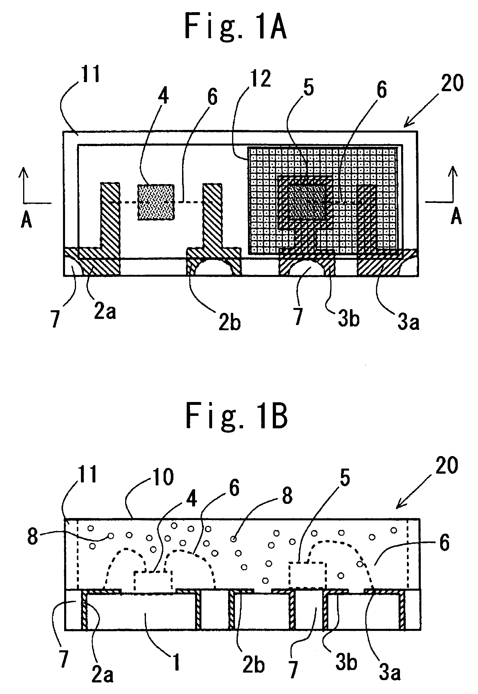 White light emitting diode with first and second LED elements