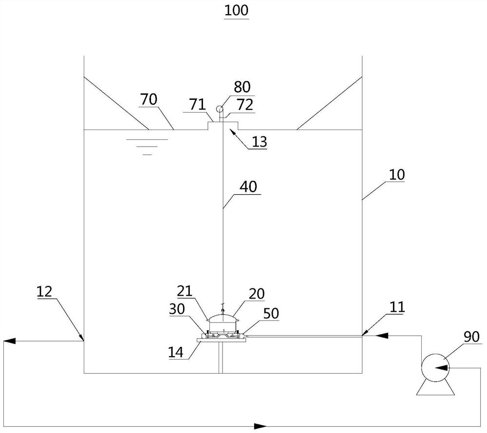 Oil tank and method for inspecting and maintaining rotary ejector in oil tank