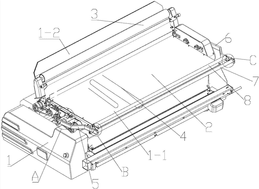 Cloth spreading device and cloth spreading machine