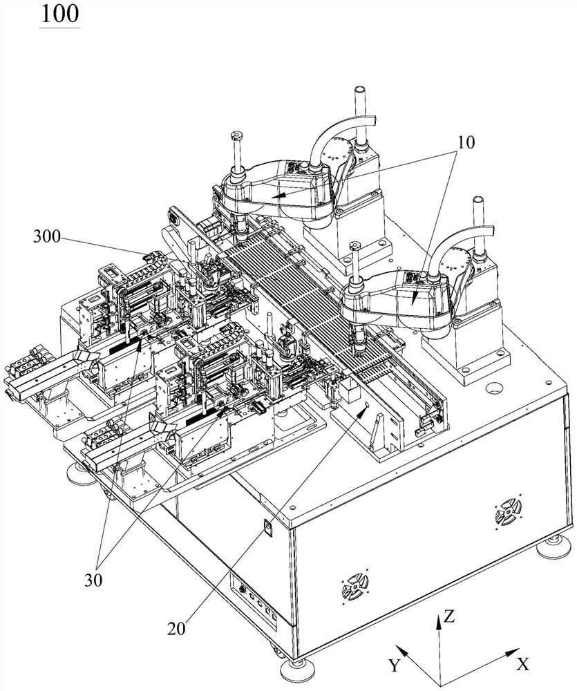 Magnetic reed pipe feeding machine and plug-in machine thereof