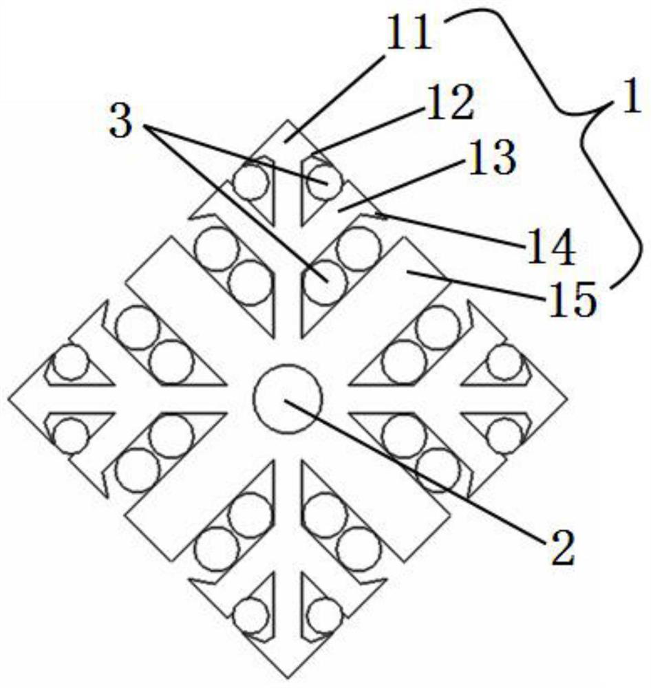 High-core-number density communication cable