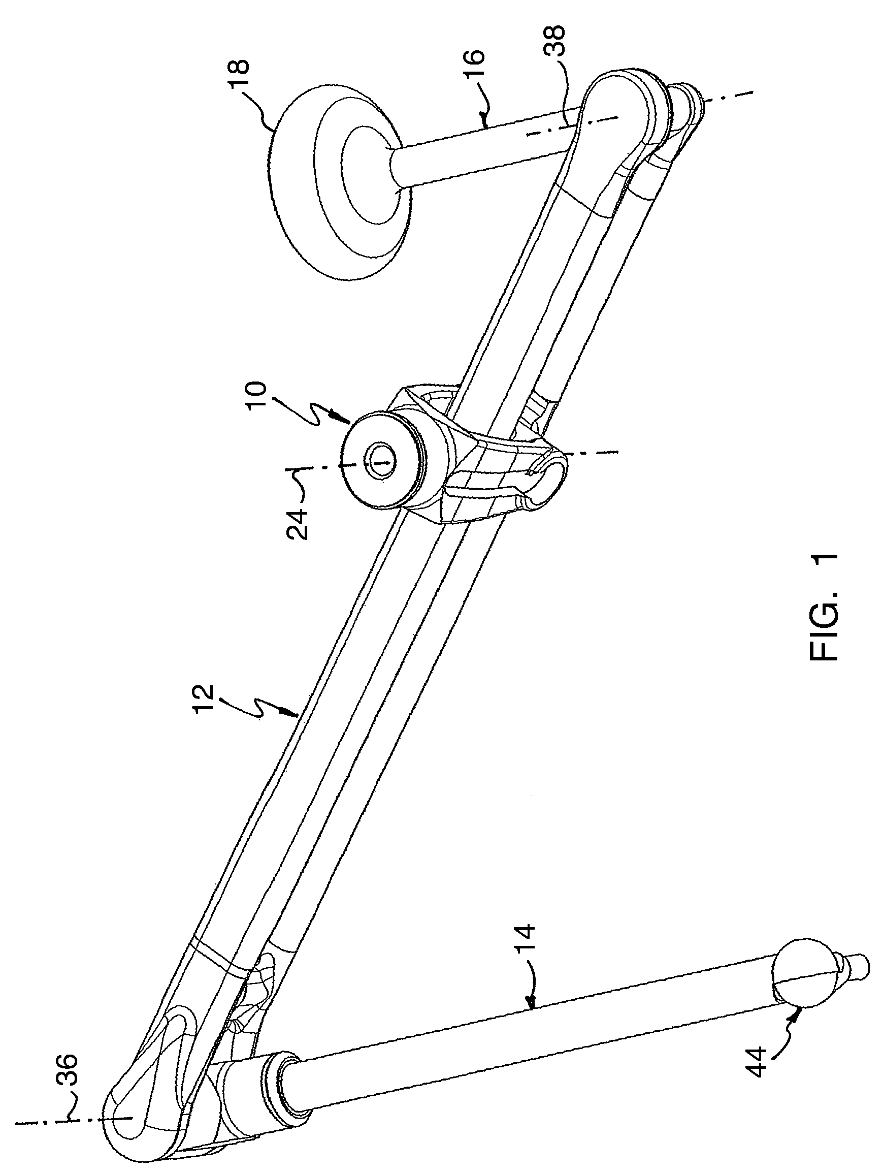 Support for the holding and positioning of a utility load in space