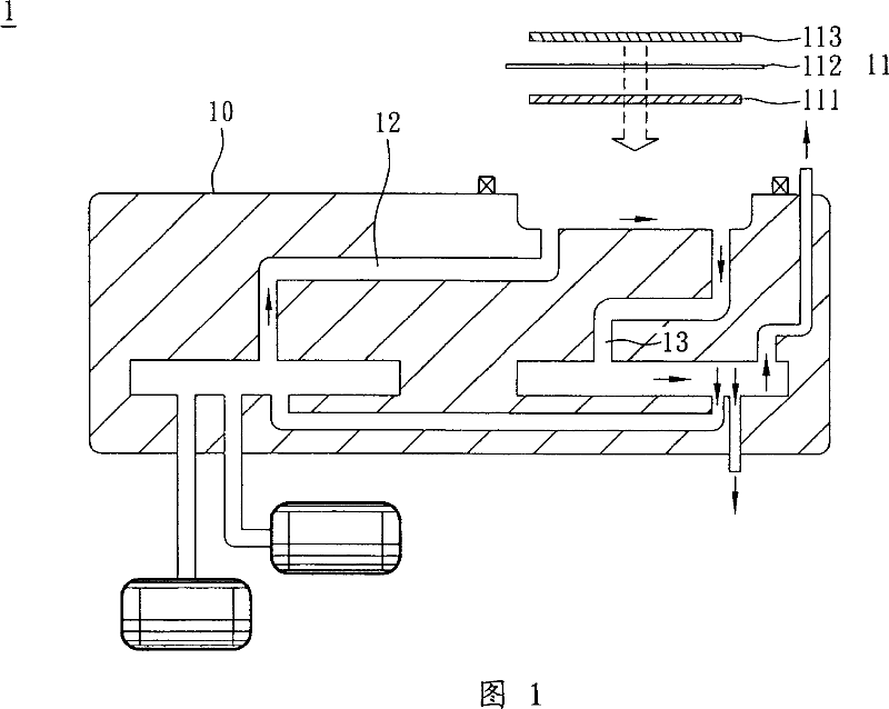 Fuel cell and fuel transport module thereof