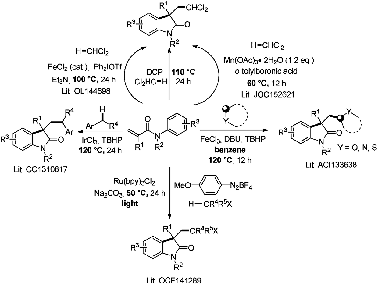 Method for photocatalytic synthesis of alkaloid