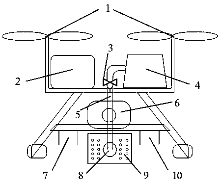 Unmanned aerial vehicle based outdoor insulator online detecting and coating device and control method thereof