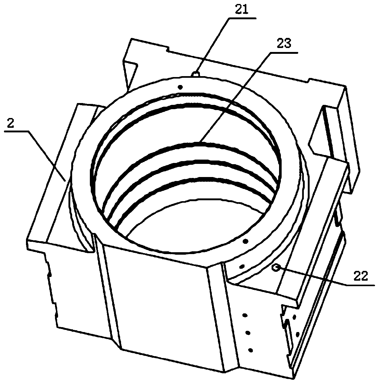 Roller bearing assembly structure