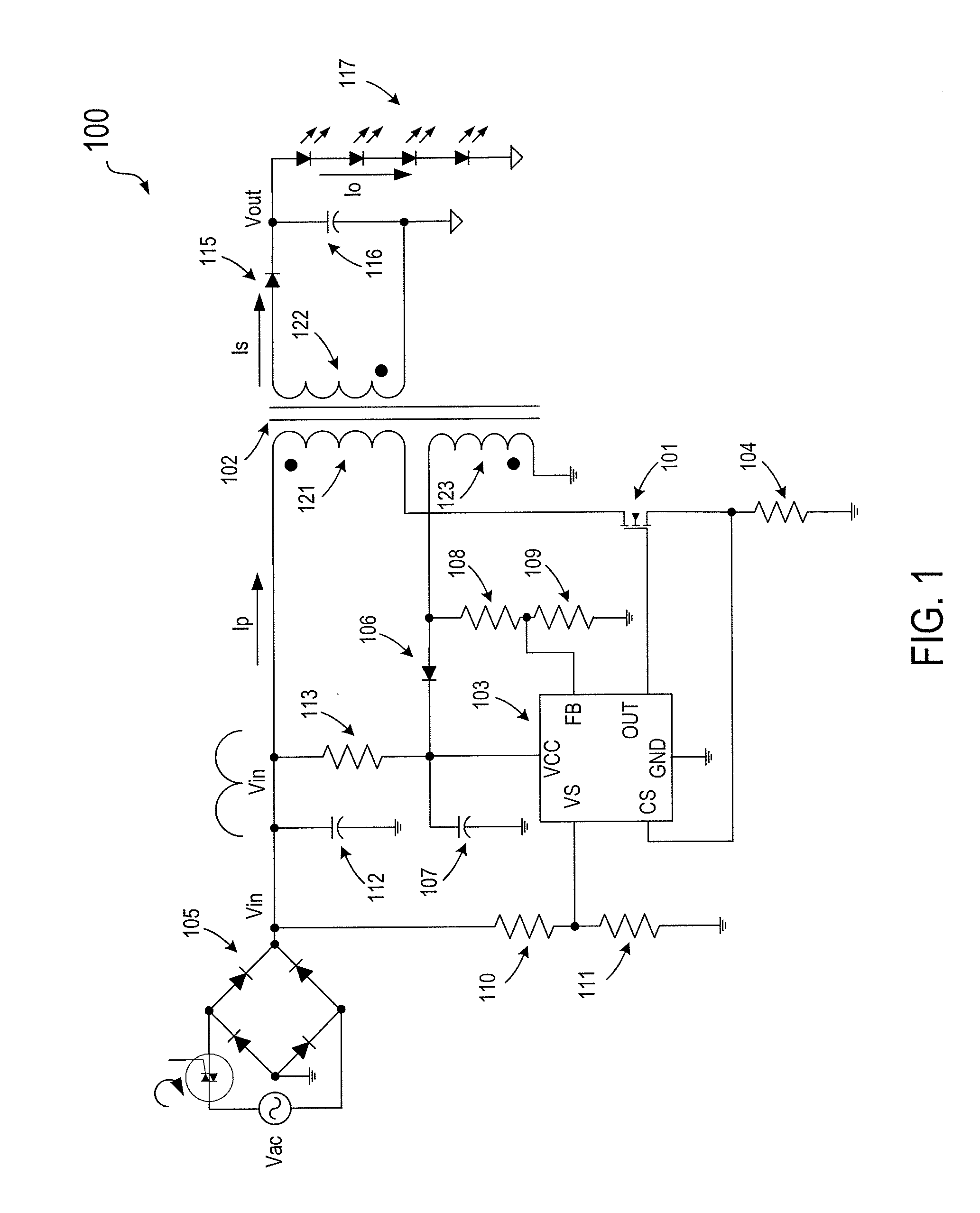 High power-factor control circuit and method for switched mode power supply